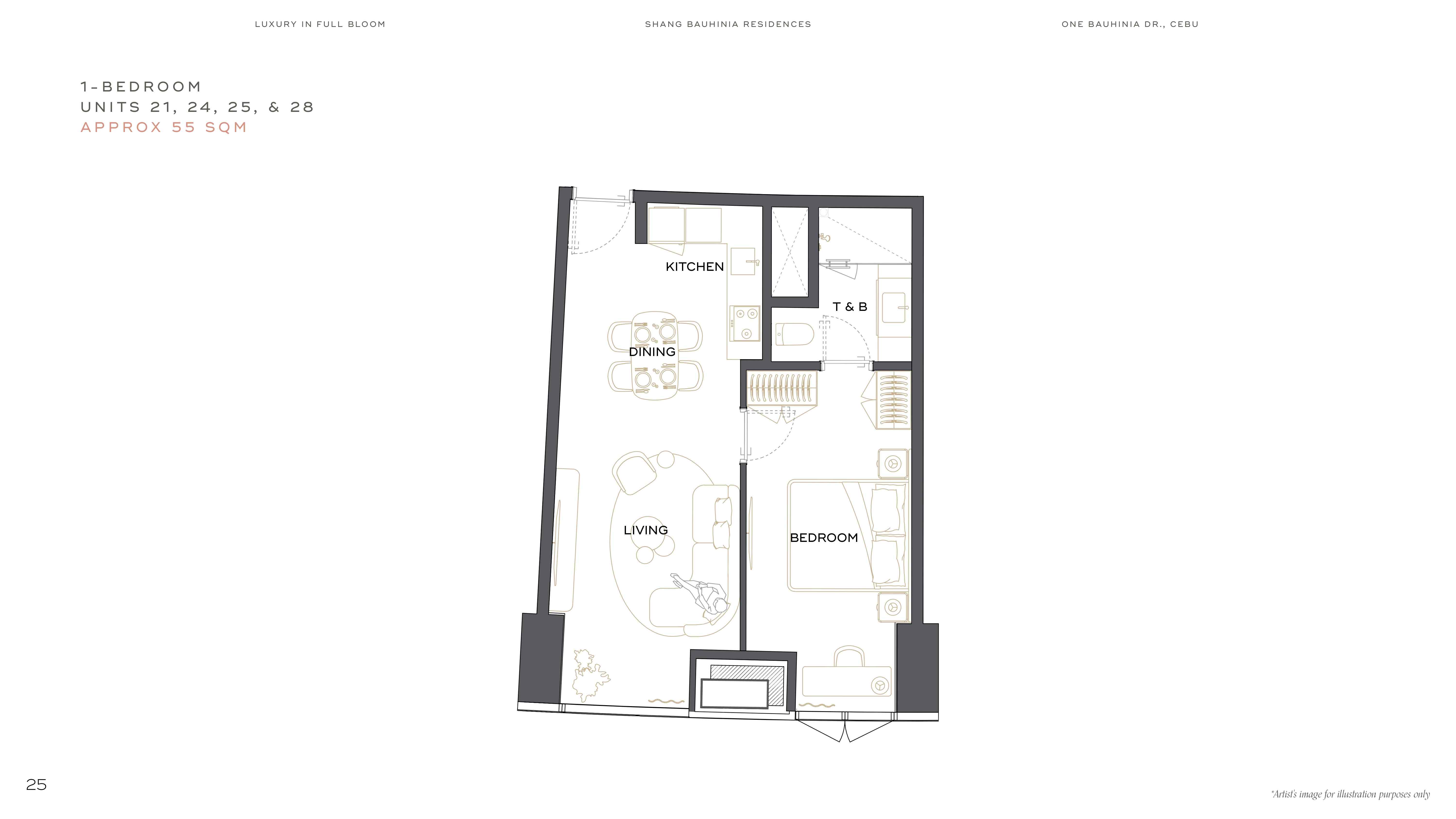 1Bedroom 55 sqm